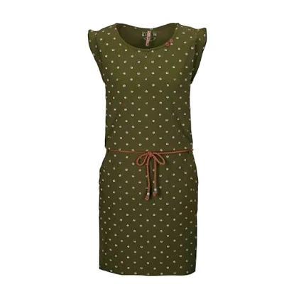 Abbildung von G.I.G.A. DX Damen GS 42 WMN DRSS Kleid mit Gürtel/Sommerkleid, olivgrün, 32