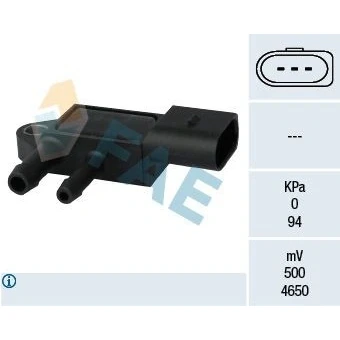 Abbildung von FAE 16103 Sensor, Abgasdruck AUDI: A4 B8 Avant, Saloon, A5 Coupe, VOLKSWAGEN: Passat B6 Variant, Touareg I, Saloon