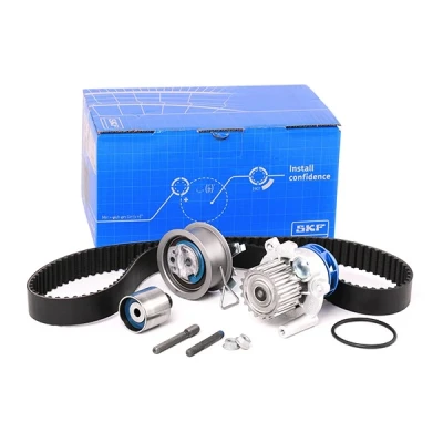 Abbildung von SKF VKMC 01250 2 Wasserpumpe + Zahnriemensatz mit Dichtungen Stehbolzen 120 VOLKSWAGEN: Jetta 3, Caddy Golf 5, SKODA: Octavia Combi, Fabia
