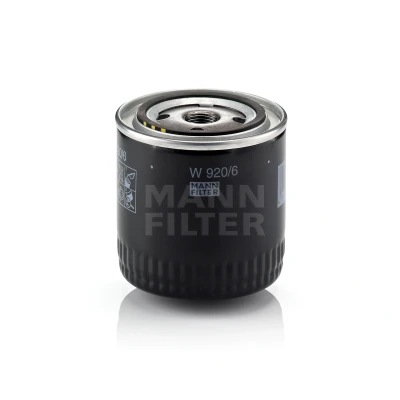 Abbildung von MANN FILTER W 920/6 Ölfilter 3/4 16 UNF mit einem Rücklaufsperrventil Anschraubfilter JEEP: WRANGLER 2, GRAND CHEROKEE 3, 2