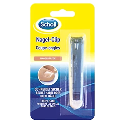 Abbildung von Scholl Nagel Clip für gepflegte Füße mit Hebelsystem um den Kraftaufwand zu reduzieren ideal auch harte oder dicke Nägel stabil 1 Stück