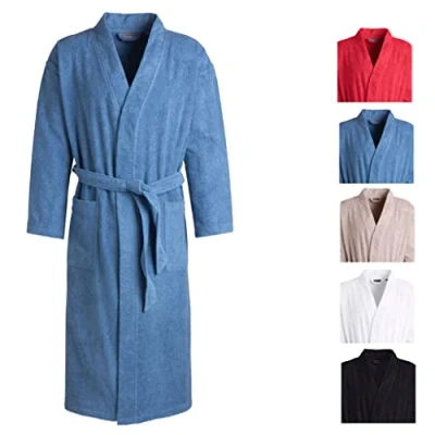 Abbildung von Egeria TOPAS Unisex Bademantel in Kimonoform für Damen und Herren, Größe XL, Farbe Regatta
