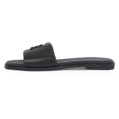 Abbildung von Tommy Hilfiger TH LOGO Hardware Pantolette flach, Damen, Größe: 36, Black Schuhe