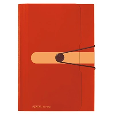 Abbildung von Herlitz 11411279 Fächermappe, 12 Fächer Recycling, PP Folie, orange
