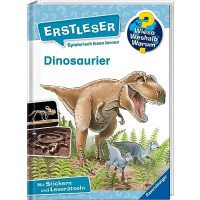Abbildung von Wieso? Weshalb? Warum? Erstleser, Band 1: Dinosaurier: Mit Stickern und Leserätseln (Erstleser, 1)
