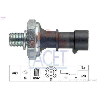 Abbildung von FACET 7.0141 Öldruckschalter M10x1 1 Made in Italy OE Equivalent OPEL: Insignia A Saloon, Corsa D Hatchback, C Hatchback