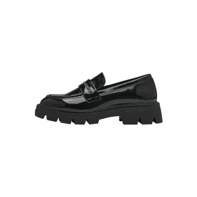 Abbildung von s.Oliver Slipper, Damen, Größe: 36, Black patent Kunststoff