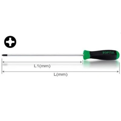 Abbildung von TOPTUL FBCB0140 Schraubendreher PH1 400 magnetisch