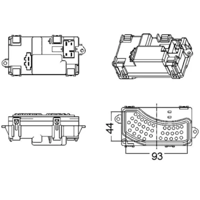 Abbildung von MAHLE ORIGINAL ABR 5 000S Regler, Innenraumgebläse 12