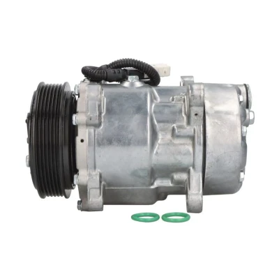 Abbildung von THERMOTEC KTT090364 Kompressor SD7V16 12 PAG 46 R 134a PEUGEOT: 406 Saloon, 206 Hatchback, Partner I Combispace, CITROËN: Xantia Hatchback