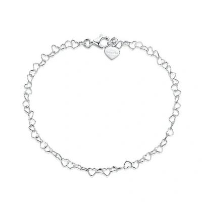 Abbildung von Amberta Damen Herz Armband aus 925 Sterling Silber: Silber