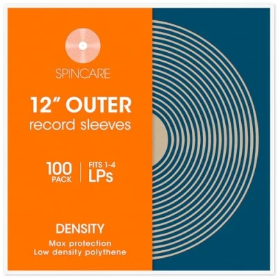 Abbildung von SPINCARE 100x 12 Vinyl LP Schallplatten Hüllen Density Schutzhüllen Polyethylen für 1 3 Gatefold LPs Premium Qualität 100 Mikron UV Beständig 323mm x 327mm Cover Sleeves