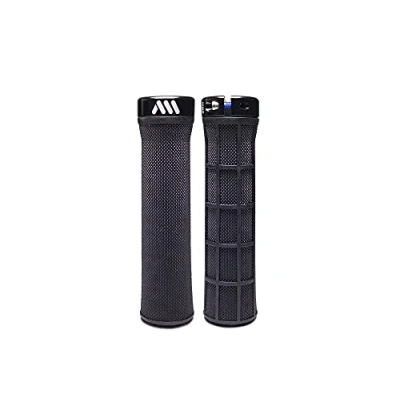 Abbildung von All Mountain Style Fahrradgriffe Berm Grip Model Fahrradlenkergriffe Lenker Handgriffe MTB 135 mm 100 g Feste und leichte Befestigung der Griffe am Fahrradlenker Ideales Zubehör
