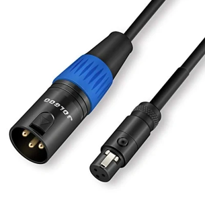 Abbildung von JOLGOO XLR Stecker zu Mini Buchse Kopfhörer Audiokabel, 3 pin Verbindungskabel, 1m