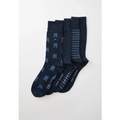 Abbildung von Tommy Hilfiger MEN SOCK 4 PACK Giftbox Socken, Herren, Größe: 39 42, Navy