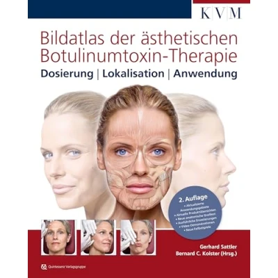 Abbildung von Bildatlas der ästhetischen Botulinumtoxin Therapie: Dosierung Lokalisation Anwendung