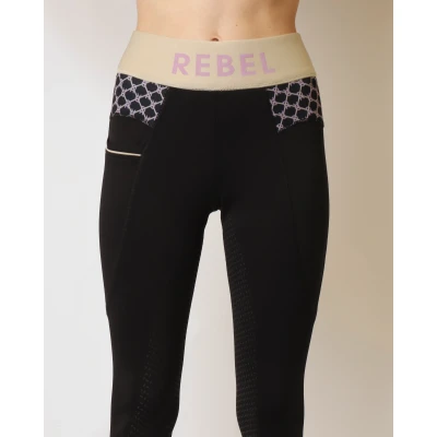 Abbildung von Rebel Reitleggings AO Printed Schwarz