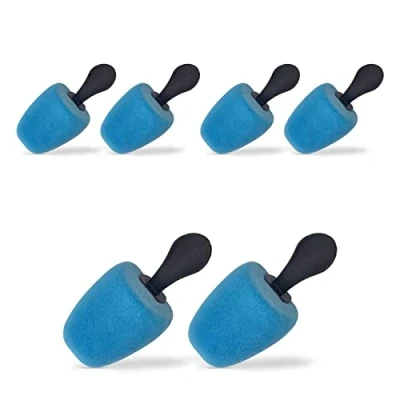 Abbildung von DELFA Samty Schuhspanner für Karrée Schuhe (eckige Form) Schaumstoff Schuhformer Schuhstrecker Set zu 3 Paar Damen Größe 37 41