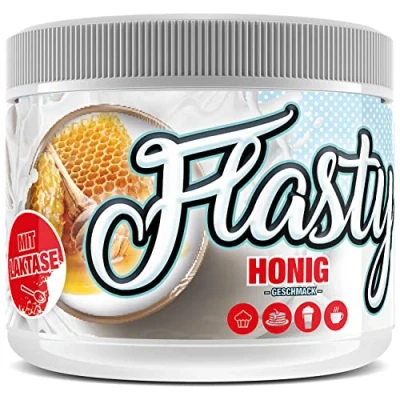 Abbildung von Flasty Geschmackspulver (Honig) 1 x 250g Kalorienarmes Flavour Pulver mit Nur ca. 9 kcal pro Portion bringt es Leben in deinen Quark, Joghurt und vielem mehr.