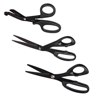 Abbildung von ALPIDEX Taping Schere für Kinesiologie Tape Verschiedene Modelle Tapes Sporttapes antihaftbeschichtete Klebeband Verbände Sportbandagen, Länge:18 cm