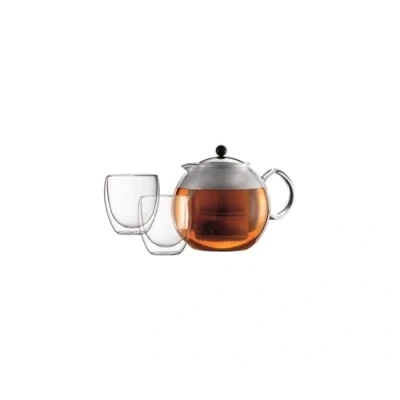 Abbildung von Bodum Teekanne, Glas, durchsichtig, 3 Stück (1er Pack)