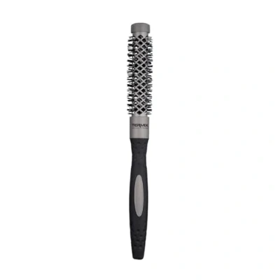 Abbildung von Termix Evolution Basic. Thermische Rundhaarbürste mit ionisierter Hochleistungsfaser, speziell für mitteldickes Haar. Durchmesser: 17 cm.