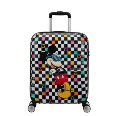 Abbildung von American Tourister Wavebreaker Disney FL Spinner S, Handgepäck, 55 cm, 36 L, Mehrfarbig (Mickey Check)
