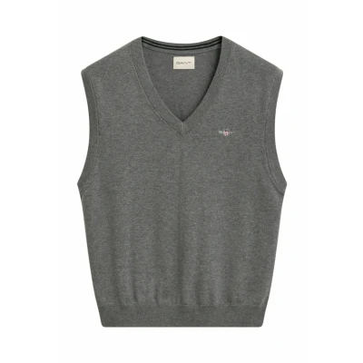 Abbildung von GANT Strickpullover, Herren, Größe: Medium, Dark grey melange