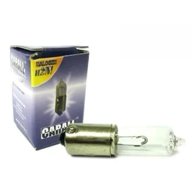Abbildung von CARALL LA1276 Micro Halogen Automatik Lampe H21 BAY9s H21W 12V 21W versetzte Füße X Nebelschlussleuchte