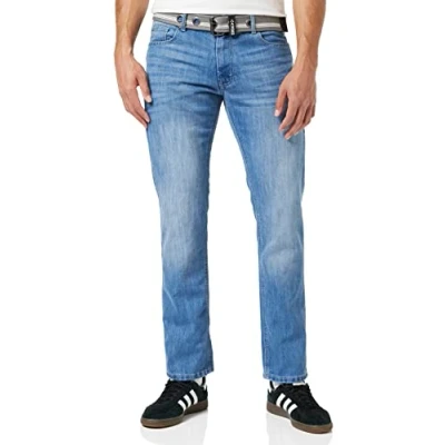 Abbildung von Enzo Herren Straight Jeans, Blue (blue Light Wash), 46W / 30L
