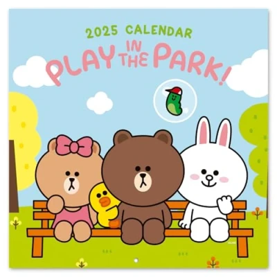Abbildung von Kalender 2025 Wandkalender Grupo Erik Line Friends Familienplaner 30 x cm Jahreskalender 12 Monate