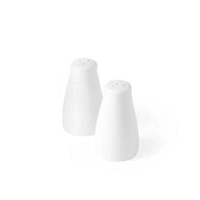 Abbildung von HENDI Pfeffer und Salzstreuer ø 4 x 8 cm Set Porzellan mikrowellengeeignet spülmaschinengeeignet