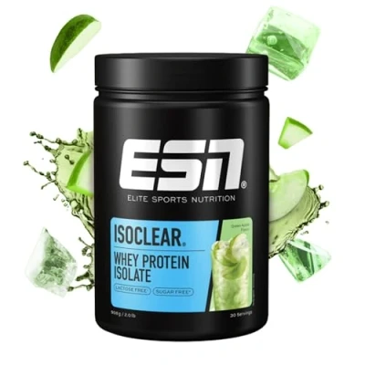 Abbildung von ESN ISOCLEAR Whey Isolate Protein Pulver, Green Apple, 908 g, Clear