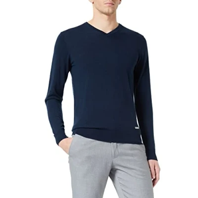 Abbildung von Seidensticker Strickpullover, Herren, Größe: Medium, Dark blue