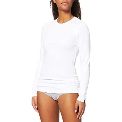 Abbildung von Trigema Damen 502501 Langarmshirt, Weiß, S EU
