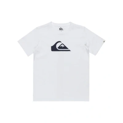 Abbildung von Quiksilver COMP LOGO Unisex Tshirt print für Kinder, Größe: 140, White