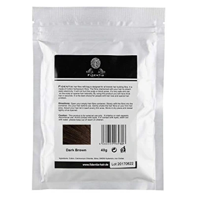 Abbildung von Fidentia Premium Schütthaar Klassik 40g Nachfüllpackung Dark Brown Dunkelbraun