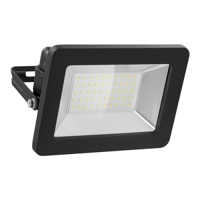 Abbildung von goobay 53874 LED Strahler Außen 50W / Außenstrahler IP65 Neutralweißes Licht 4250 lm/LED Scheinwerfer Fluter Wandmontage Gartenstrahler/Schwarz