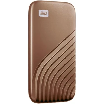 Abbildung von WD My Passport SSD 2 TB mobiler Speicher (NVMe Technologie, USB C und 3.2 Gen kompatibel, Lesen 1050 MB/s, Schreiben 1000 MB/s) Rose Gold