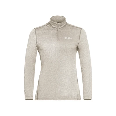 Abbildung von Jack Wolfskin SKY Thermal HZ Langarmshirt, Damen, Größe: XL, Pale sand