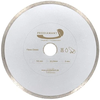 Abbildung von PRODIAMANT Diamant Trennscheibe Fliese 180 mm x 22,2 Diamanttrennscheibe 180mm