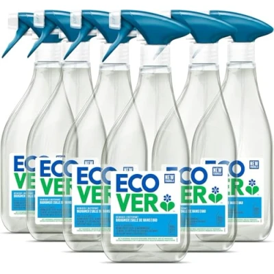 Abbildung von Ecover Badreiniger Minze &amp; Gurke (6x500 ml), Reiniger mit pflanzenbasierten, biologisch abbaubaren Inhaltsstoffen, kraftvolles Reinigungsmittel gegen Seifenrückstände und Kalk