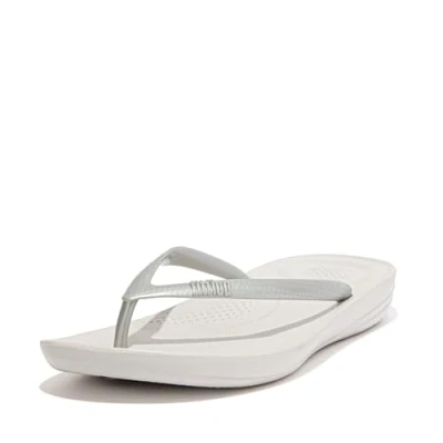 Abbildung von Fitflop Iqushion Ergonomic Badezehentrenner, Damen, Größe: 42, Silver Schuhe