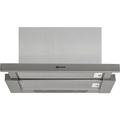 Abbildung von Bauknecht DBAH 65 LM X Dunstabzugshaube Flachschirm / 60cm Für Abluft und Umluftbetrieb geeignet 85,8 kWh LED 3 Leistungsstufen Energieeffizienzklasse D