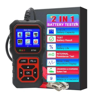 Abbildung von Professionelle Auto Batterie Tester 12V 24V, Mit 3.2&quot; High Definition Farbbildschirm 100 3000 CCA Last Werkzeug LKW Motorrad SUV Boot Genaue Digital Analyzer