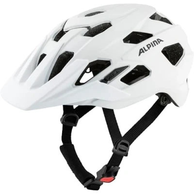Abbildung von ALPINA PLOSE MIPS Sicherer und Komfortabler Enduro &amp; MTB Fahrradhelm Mit Antibakteriellen Polstern Für Erwachsene, optimaler Schutz, White matt, L (57 61 cm)