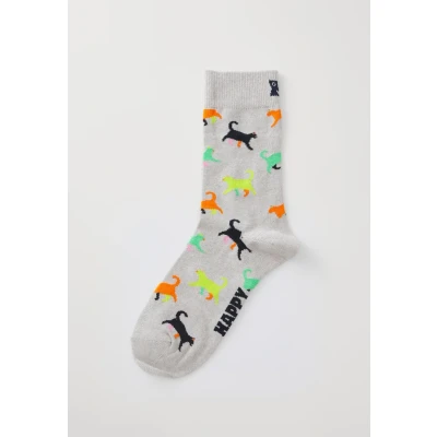 Abbildung von Happy Socks Kitten LOVE Unisex Socken, Größe: 36 40, Grey