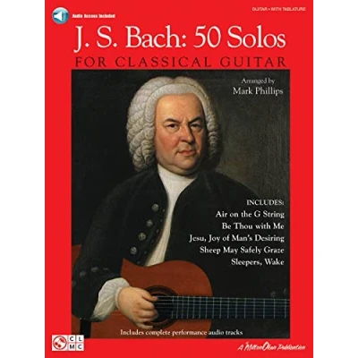 Abbildung von J.S. Bach: 50 Solos For Classical Guitar (Book/Online Audio)