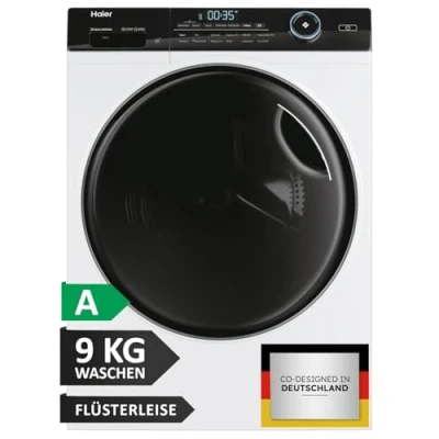 Abbildung von Haier I PRO SERIE 5 HW90 B14959U1 Waschmaschine / 9 kg A beste Effizienz Direct Motion Motor absolut leise Smart Home Wi Fi &amp; hOn App XL Trommel Refresh Dampfprogramm ABT