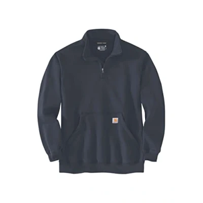 Abbildung von Carhartt Herren Loose Fit Midweight Quarter Zip Mock Neck Sweatshirt, New Navy, M EU